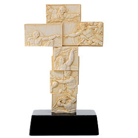 Tischkreuz, Motive der Sixtinischen Kapelle, 25x15x5 cm