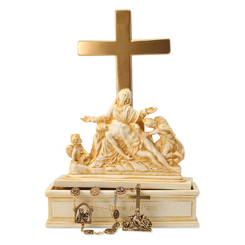 Tabletop sculpture The Pieta of Notre Dame 25x20x5 cm 2