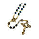 Ghirelli rosary with Miraculous Medals, gold plated metal and 6 mm beads s1