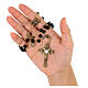Ghirelli rosary with Miraculous Medals, gold plated metal and 6 mm beads s7