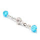 Ghirelli rosary Medjugorje aquamarine beads 6 mm s6