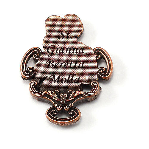 Rosario Ghirelli S. Gianna Beretta cuentas rosadas 6 mm 6