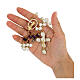 Ghirelli rosary of Holy Easter, golden metal and 8 mm beads s8