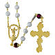 Ghirelli rosary of Holy Easter, golden metal and 8 mm beads s2