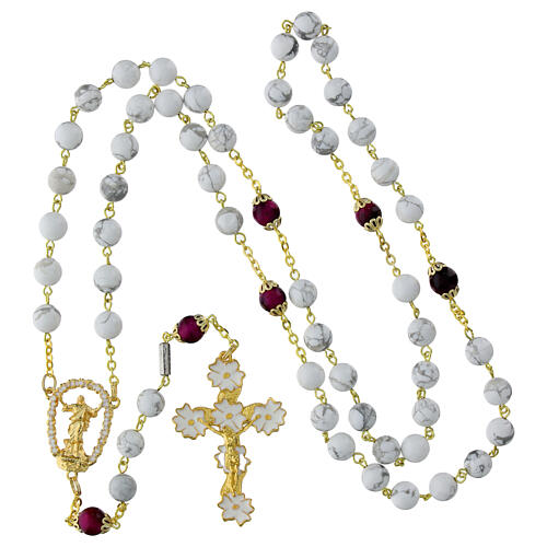 Chapelet Ghirelli doré Sainte Pâque grains 8 mm 4