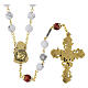 Ghirelli rosary of St Thérèse of Lisieux, 8 mm white beads s2