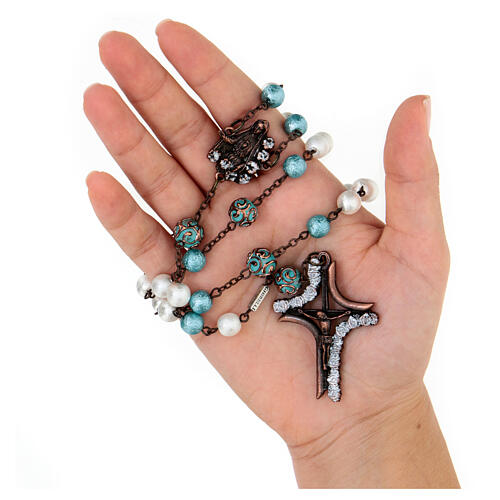 Ghirelli rosary of Our Lady of Fatima, 8 mm beads 9