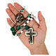 Ghirelli rosary of Saint Joseph, 8 mm white glass beads s9