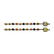 Ghirelli glass rosary 10 English commandments beads 8 mm s3