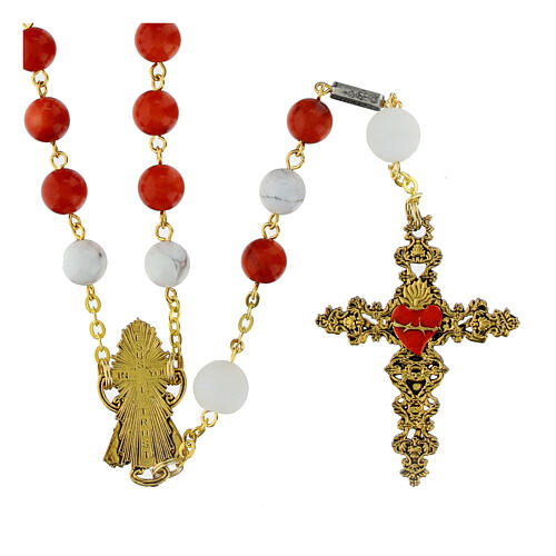 Chapelet Ghirelli Christ Miséricordieux grains 8 mm 2