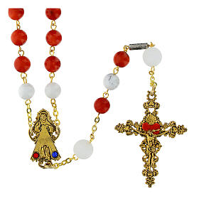 Ghirelli Divine Mercy rosary beads 8 mm