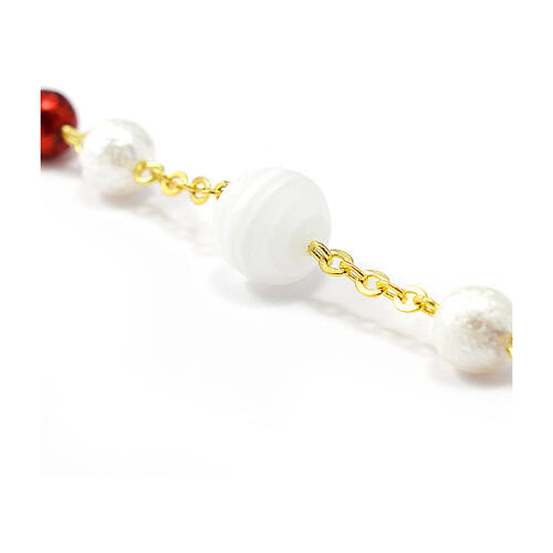 Ghirelli Divine Mercy rosary beads 8 mm 5