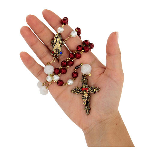 Ghirelli Divine Mercy rosary beads 8 mm 9