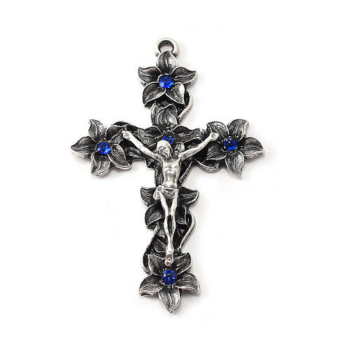 Ghirelli rosary of St Anthony, 8 mm Bohemian saphir 4