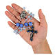 Ghirelli rosary of St Anthony, 8 mm Bohemian saphir s9