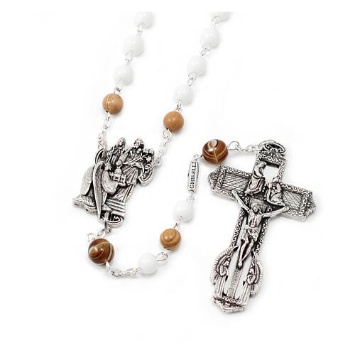 Ghirelli rosary for the 150th anniversary of St Joseph, 6 mm beads 1