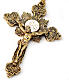 Ghirelli rosary of the Annunciation, golden metal and 8 mm beads s3