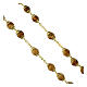 Ghirelli rosary of the Annunciation, golden metal and 8 mm beads s3