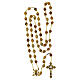 Ghirelli rosary of the Annunciation, golden metal and 8 mm beads s4