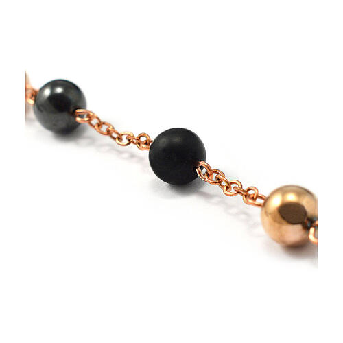Ghirelli rosary with 8 mm hematite beads 5