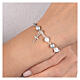 Single-decade rosary bracelet of 925 silver and 6 mm pearls s4