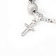 Bracciale decina argento 925 madreperla 6 mm s3