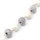 Bracciale decina argento 925 madreperla 6 mm s5