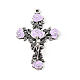 Ghirelli rosary for women, 10 mm Murano glass beads and old silver finished metal s4