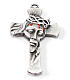Ghirelli rosary for men 8 mm face of Christ silver hematite s7
