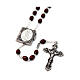 Ghirelli rosary 8 mm Baroque silver Lourdes s1