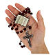 Ghirelli rosary 8 mm Baroque silver Lourdes s7