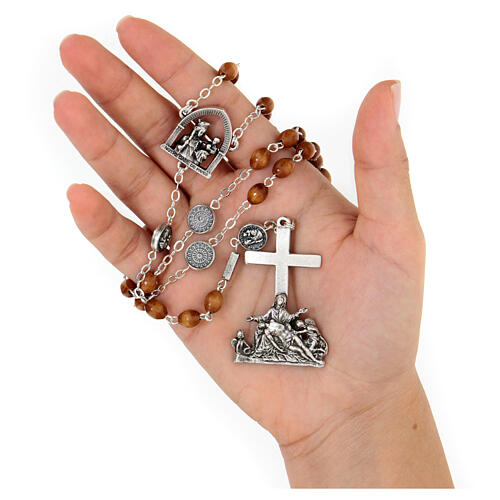 Notre Dame de Paris Cathedral Rosary with Rose Window Beads, Silver -  Ghirelli Rosaries