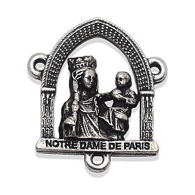 Terço Ghirelli Notre-Dame de Paris Piedade de Coustou contas ovais 6x8 mm