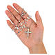 Ghirelli rosary crystals 925 silver Body of Christ with 4 mm beads s8