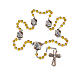 Ghirelli rosary of Luminous Misteries, 6 mm topaz glass beads s5