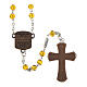 Ghirelli rosary of Luminous Misteries, 6 mm topaz glass beads s2