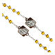 Ghirelli rosary of Luminous Misteries, 6 mm topaz glass beads s5