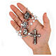 Ghirelli rosary of Joyful Misteries, 6 mm white glass beads s2