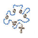 Ghirelli rosary of Glorious Misteries, 6 mm sapphire glass beads s5