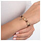 Ghirelli bracelet of tiger's eye and gold plated silver s2