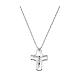 Ghirelli crucifix pendant, crystal and silver s1