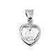 Coeur pendentif Ghirelli Madonnina de Ferruzzi cristal et argent s5