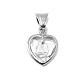 Cuore pendente Ghirelli Madonna del Ferruzzi cristallo e argento  s5