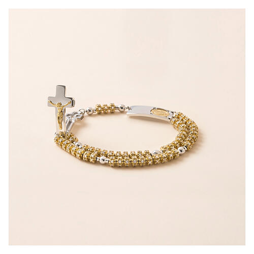 Magnificat Rosalet by Ghirelli of gold, silver and crystal pavé 5