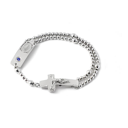 Magnificat Rosalet by Ghirelli for boy silver and blue crystal 1