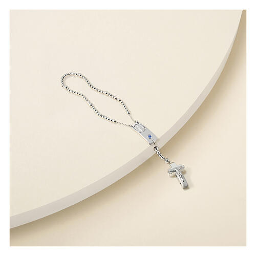 Magnificat Rosalet by Ghirelli for boy silver and blue crystal 3