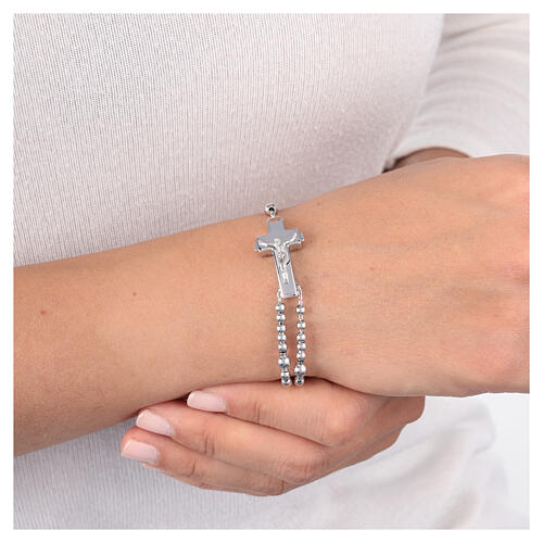 Magnificat Rosalet Ghirelli bambino argento cristallo blu 2