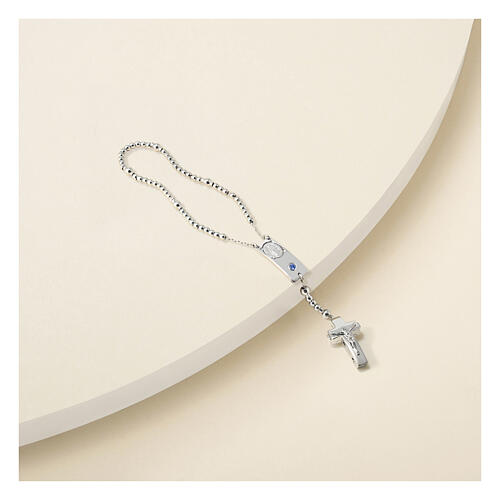 Magnificat Rosalet Ghirelli bambino argento cristallo blu 3