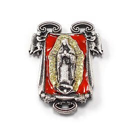 Ghirelli-Rosenkranz, Madonna von Guadalupe, mit 8 mm Perlen aus Halbkristall