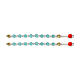 Ghirelli rosary of Our Lady of Guadalupe, light blue semi-crystal beads of 8 mm s4